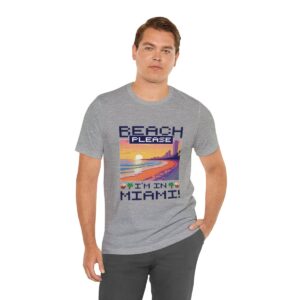 Beach please! I'm in Miami / Men's Miami Pixel T-shirt - Imagen 126