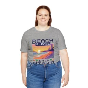 Beach please! I'm in Miami / Men's Miami Pixel T-shirt - Imagen 127