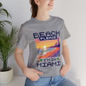 Beach please! I'm in Miami / Men's Miami Pixel T-shirt - Imagen 129