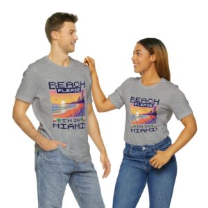 Beach please! I'm in Miami / Men's Miami Pixel T-shirt - Imagen 130