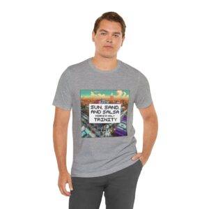 Sun, Sand and Salsa / Men's Miami Pixel T-shirt - Image 126