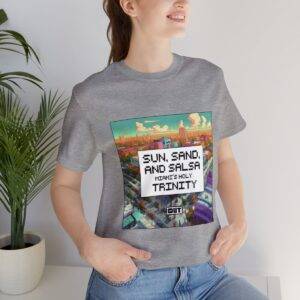 Sun, Sand and Salsa / Men's Miami Pixel T-shirt - Image 129