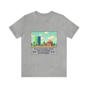 Sun-kissed and Saltwater / Men's Miami Pixel T-shirt - Image 122
