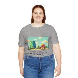 Sun-kissed and Saltwater / Men's Miami Pixel T-shirt - Image 127