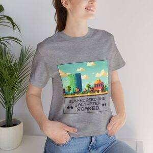 Sun-kissed and Saltwater / Men's Miami Pixel T-shirt - Image 129