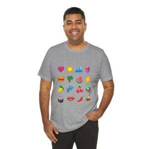 Tropical Fruits / Men's Miami Pixel T-shirt - Imagen 128