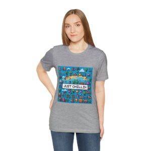 Just Chillin / Men's Miami Pixel T-shirt - Imagen 125