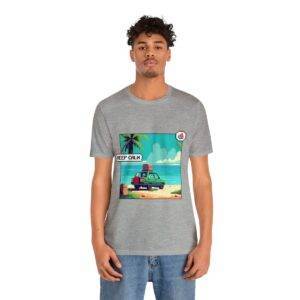 Keep Calm / Men's Miami Pixel T-shirt - Image 121