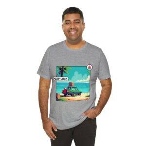 Keep Calm / Men's Miami Pixel T-shirt - Image 128