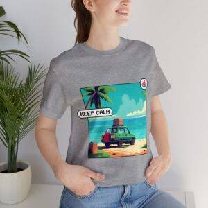 Keep Calm / Men's Miami Pixel T-shirt - Image 129