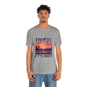 Tropic like it's hot / Men's Miami Pixel T-shirt - Imagen 121