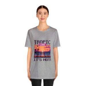 Tropic like it's hot / Men's Miami Pixel T-shirt - Imagen 124