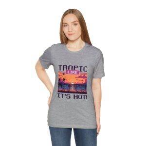 Tropic like it's hot / Men's Miami Pixel T-shirt - Imagen 125