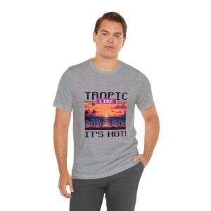 Tropic like it's hot / Men's Miami Pixel T-shirt - Imagen 126