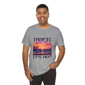 Tropic like it's hot / Men's Miami Pixel T-shirt - Imagen 128