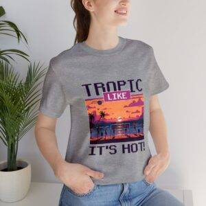 Tropic like it's hot / Men's Miami Pixel T-shirt - Imagen 129