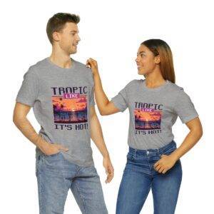Tropic like it's hot / Men's Miami Pixel T-shirt - Imagen 130