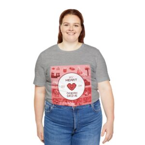 My Heart is on Ocean Drive / Men's Miami Pixel T-shirt - Imagen 139