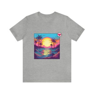Miami Sunset / Men's Miami Pixel T-shirt - Image 122