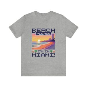 Beach please! I'm in Miami / Men's Miami Pixel T-shirt - Imagen 122