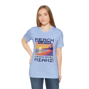 Beach please! I'm in Miami / Men's Miami Pixel T-shirt - Imagen 113