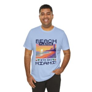 Beach please! I'm in Miami / Men's Miami Pixel T-shirt - Imagen 116