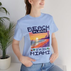 Beach please! I'm in Miami / Men's Miami Pixel T-shirt - Imagen 117