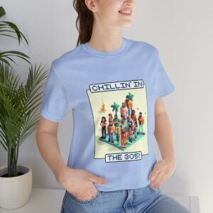 Chillin' In The 305 / Men's Miami Pixel T-shirt - Imagen 117