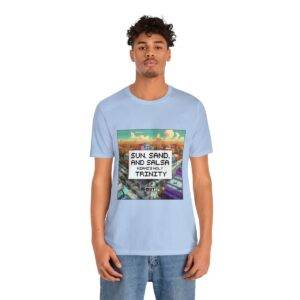 Sun, Sand and Salsa / Men's Miami Pixel T-shirt - Image 109