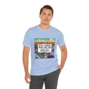 Sun, Sand and Salsa / Men's Miami Pixel T-shirt - Image 114