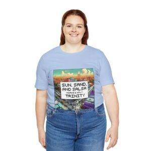 Sun, Sand and Salsa / Men's Miami Pixel T-shirt - Image 115