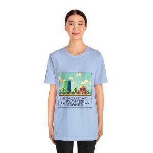 Sun-kissed and Saltwater / Men's Miami Pixel T-shirt - Image 112