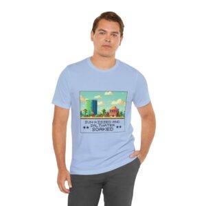 Sun-kissed and Saltwater / Men's Miami Pixel T-shirt - Image 114
