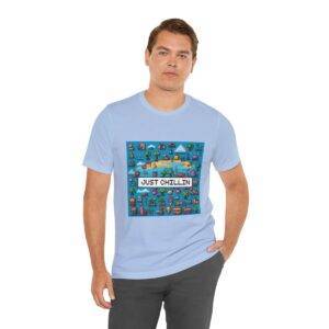 Just Chillin / Men's Miami Pixel T-shirt - Imagen 114
