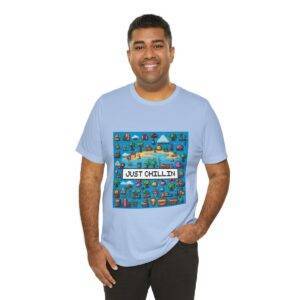 Just Chillin / Men's Miami Pixel T-shirt - Imagen 116