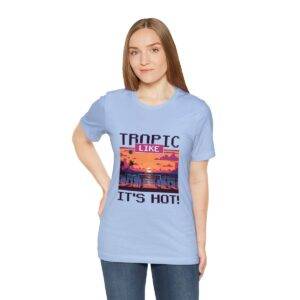 Tropic like it's hot / Men's Miami Pixel T-shirt - Imagen 113