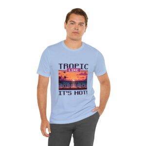 Tropic like it's hot / Men's Miami Pixel T-shirt - Imagen 114