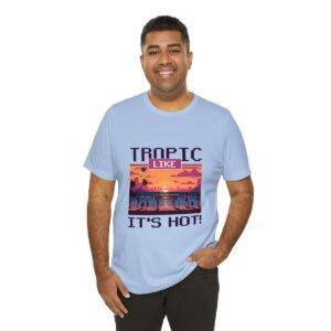 Tropic like it's hot / Men's Miami Pixel T-shirt - Imagen 116