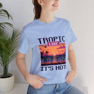 Tropic like it's hot / Men's Miami Pixel T-shirt - Imagen 117
