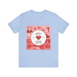 My Heart is on Ocean Drive / Men's Miami Pixel T-shirt - Imagen 122