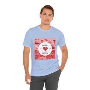 My Heart is on Ocean Drive / Men's Miami Pixel T-shirt - Imagen 126