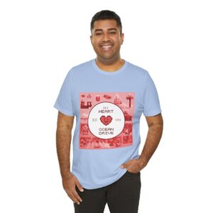 My Heart is on Ocean Drive / Men's Miami Pixel T-shirt - Imagen 128