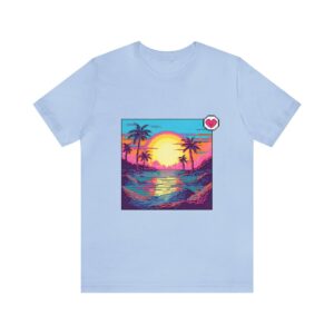 Miami Sunset / Men's Miami Pixel T-shirt - Image 110