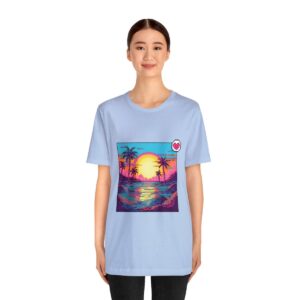 Miami Sunset / Men's Miami Pixel T-shirt - Image 112