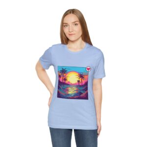 Miami Sunset / Men's Miami Pixel T-shirt - Image 113