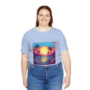 Miami Sunset / Men's Miami Pixel T-shirt - Image 115