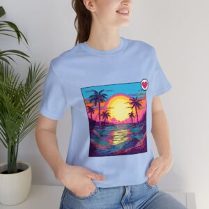 Miami Sunset / Men's Miami Pixel T-shirt - Image 117