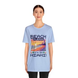 Beach please! I'm in Miami / Men's Miami Pixel T-shirt - Imagen 112