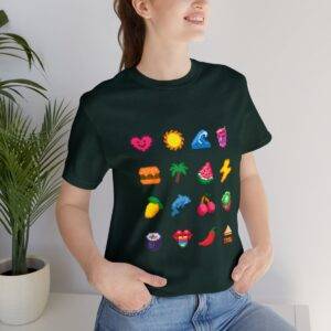 Tropical Fruits / Men's Miami Pixel T-shirt - Imagen 93