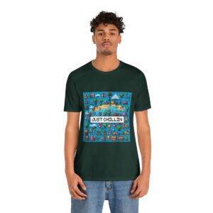Just Chillin / Men's Miami Pixel T-shirt - Imagen 85